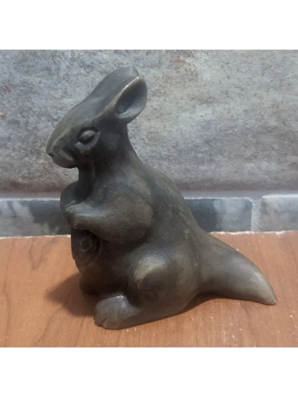 Rabbit Bunny Soapstone Sculpture Figurine